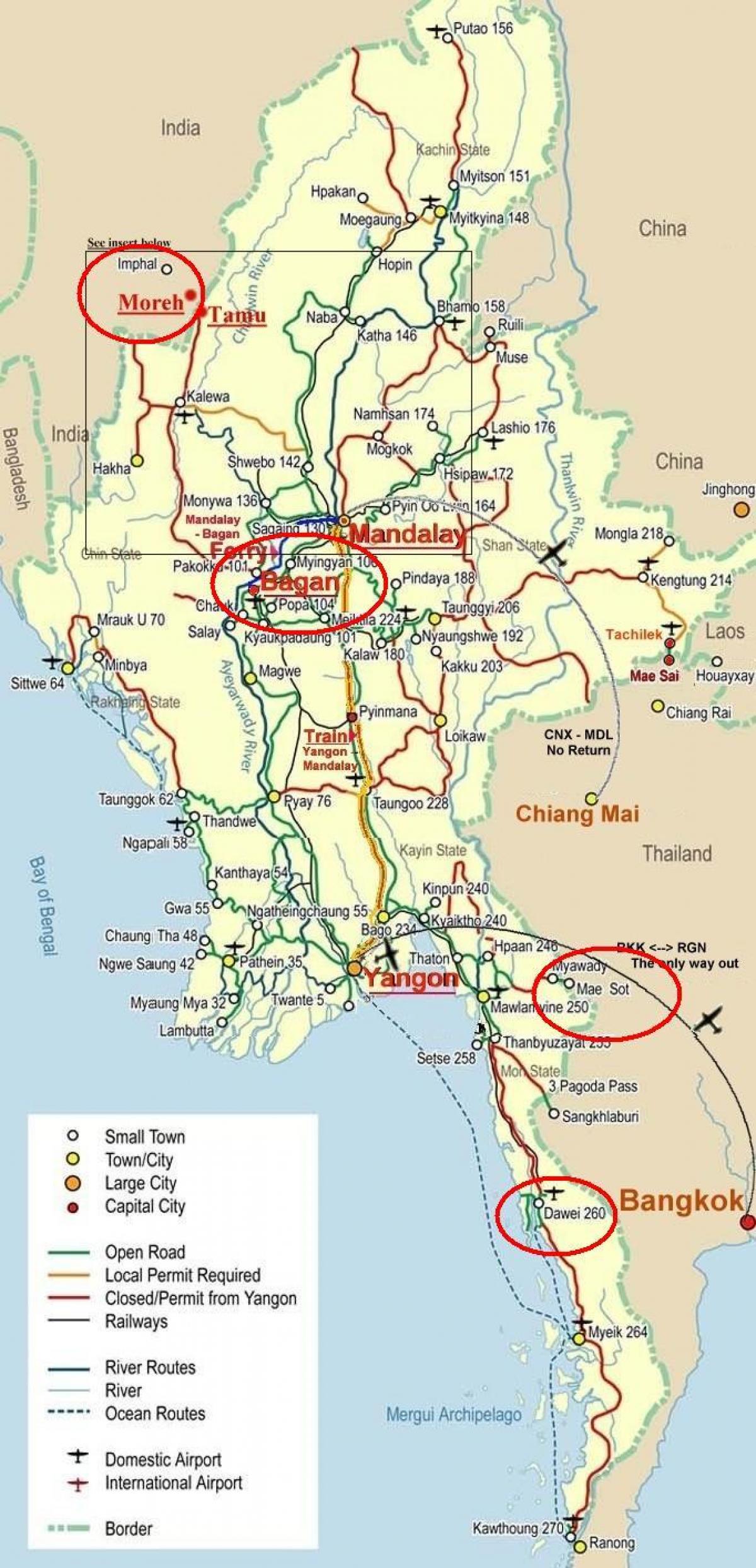 mapa bangkok highway
