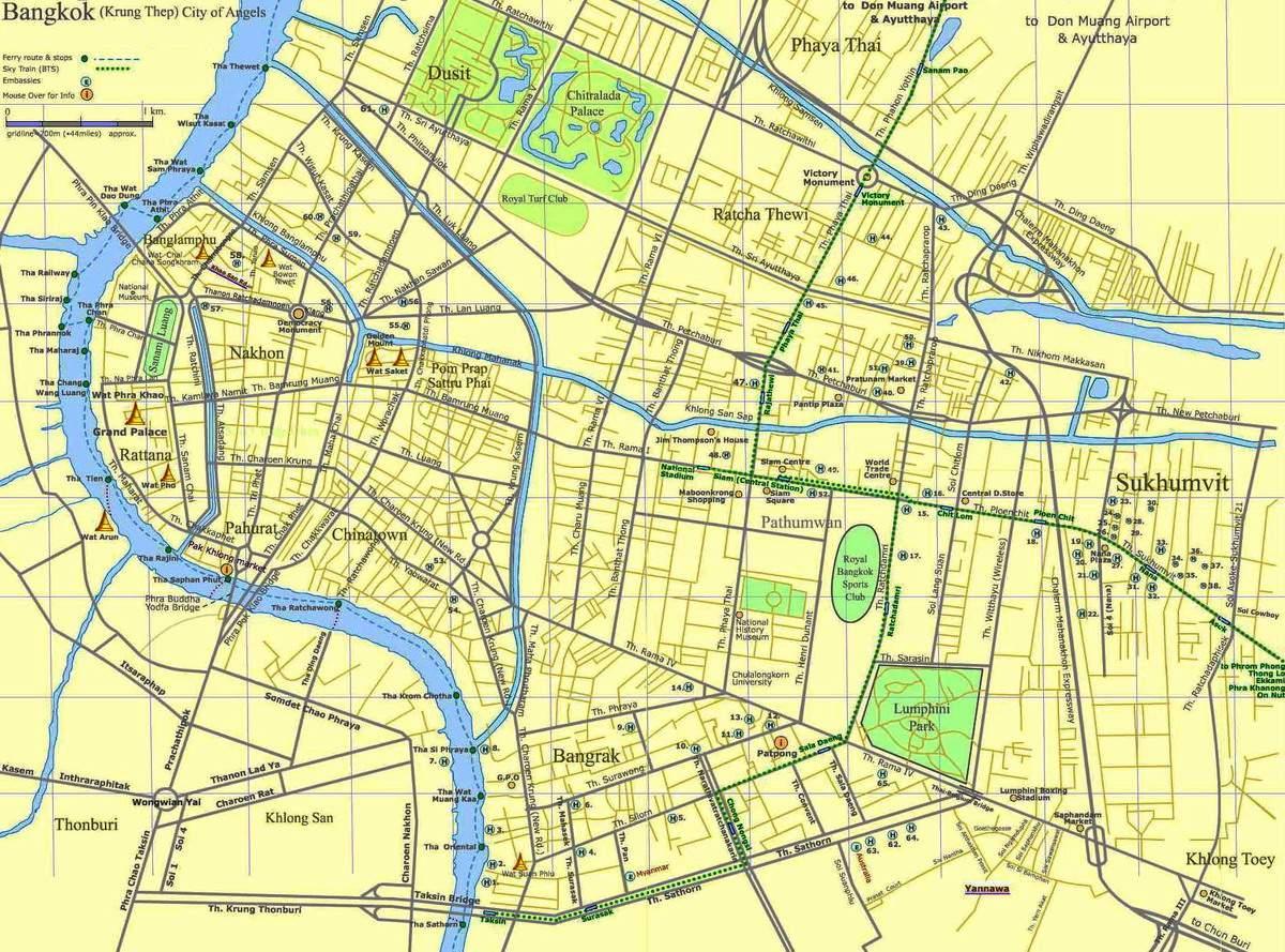 mapa bangkok errepidea