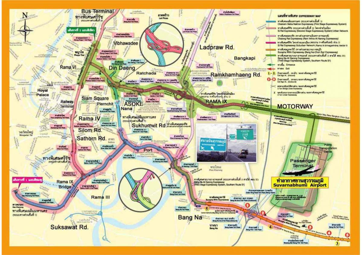 mapa bangkok expressway