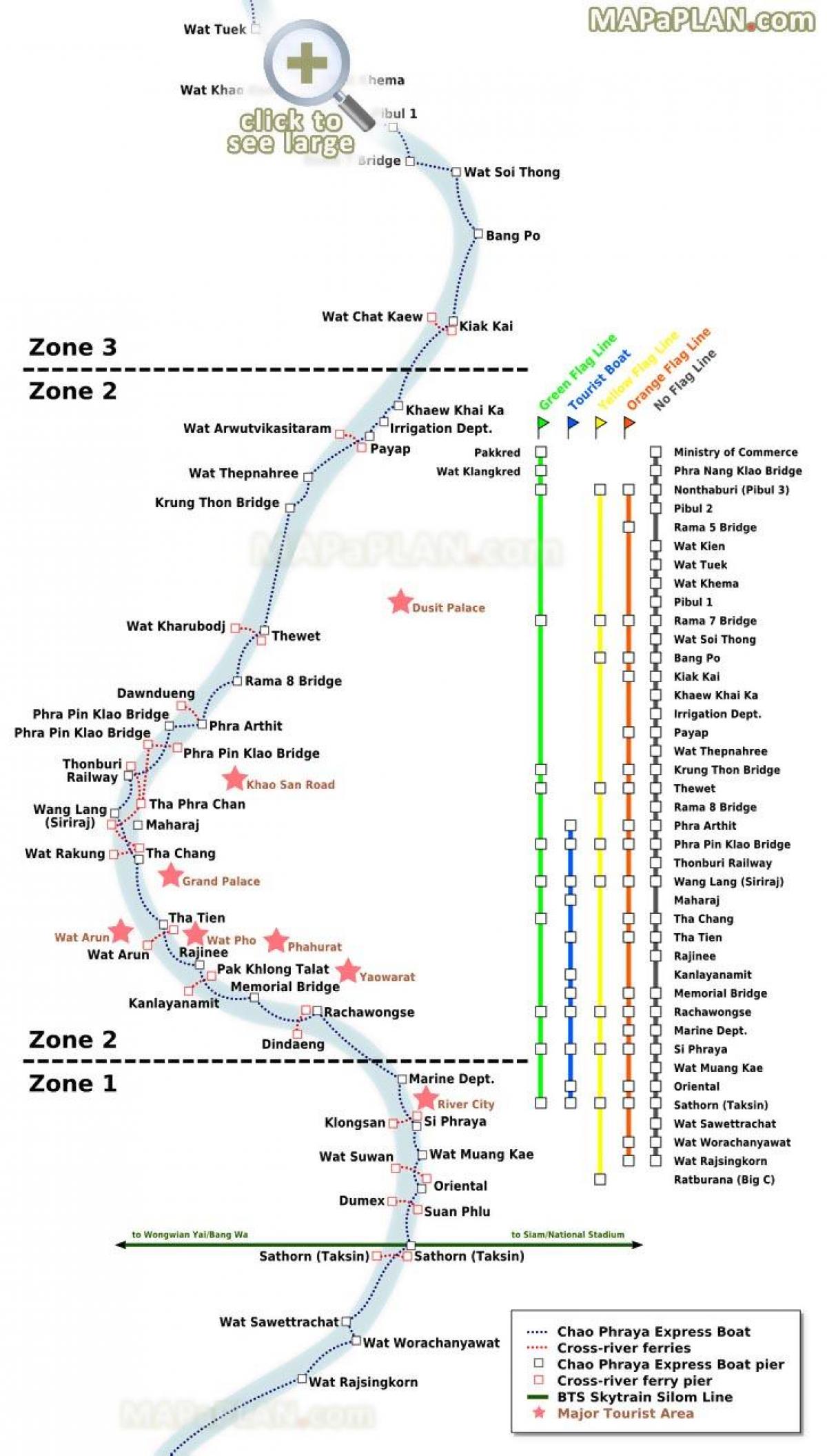 bangkok ibaiaren ferry mapa