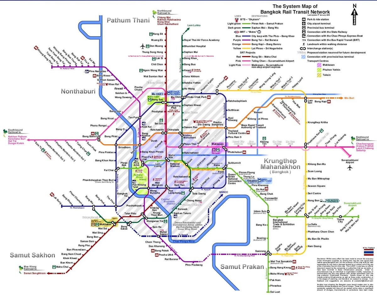 garraio mapa bangkok