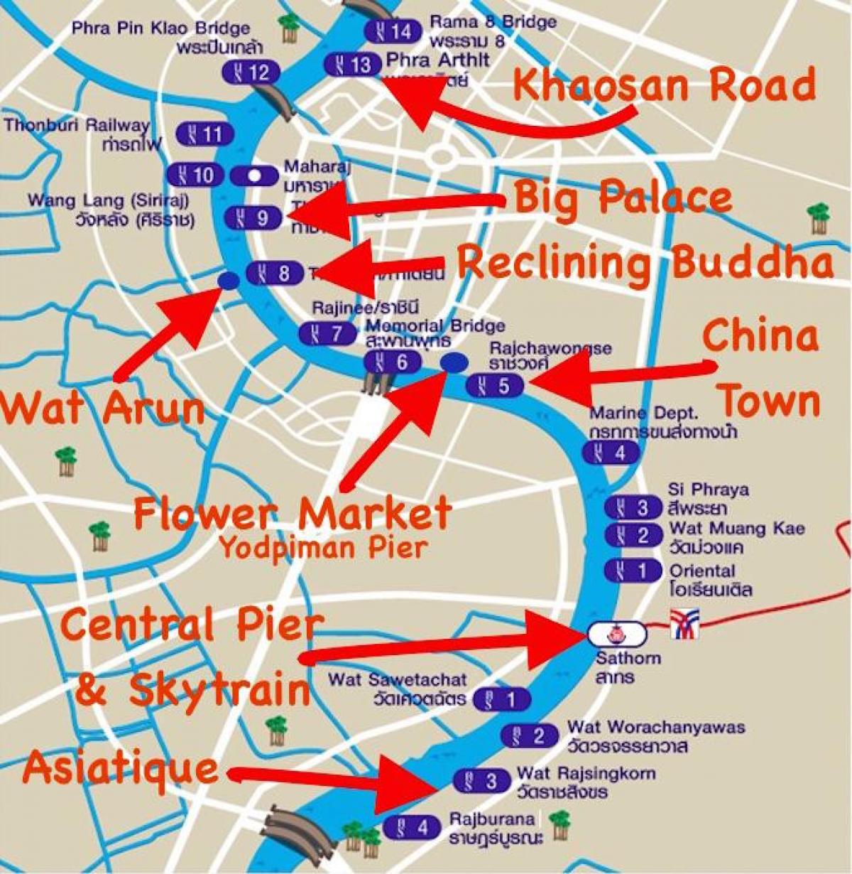 bangkok adierazteko itsasontzi mapa