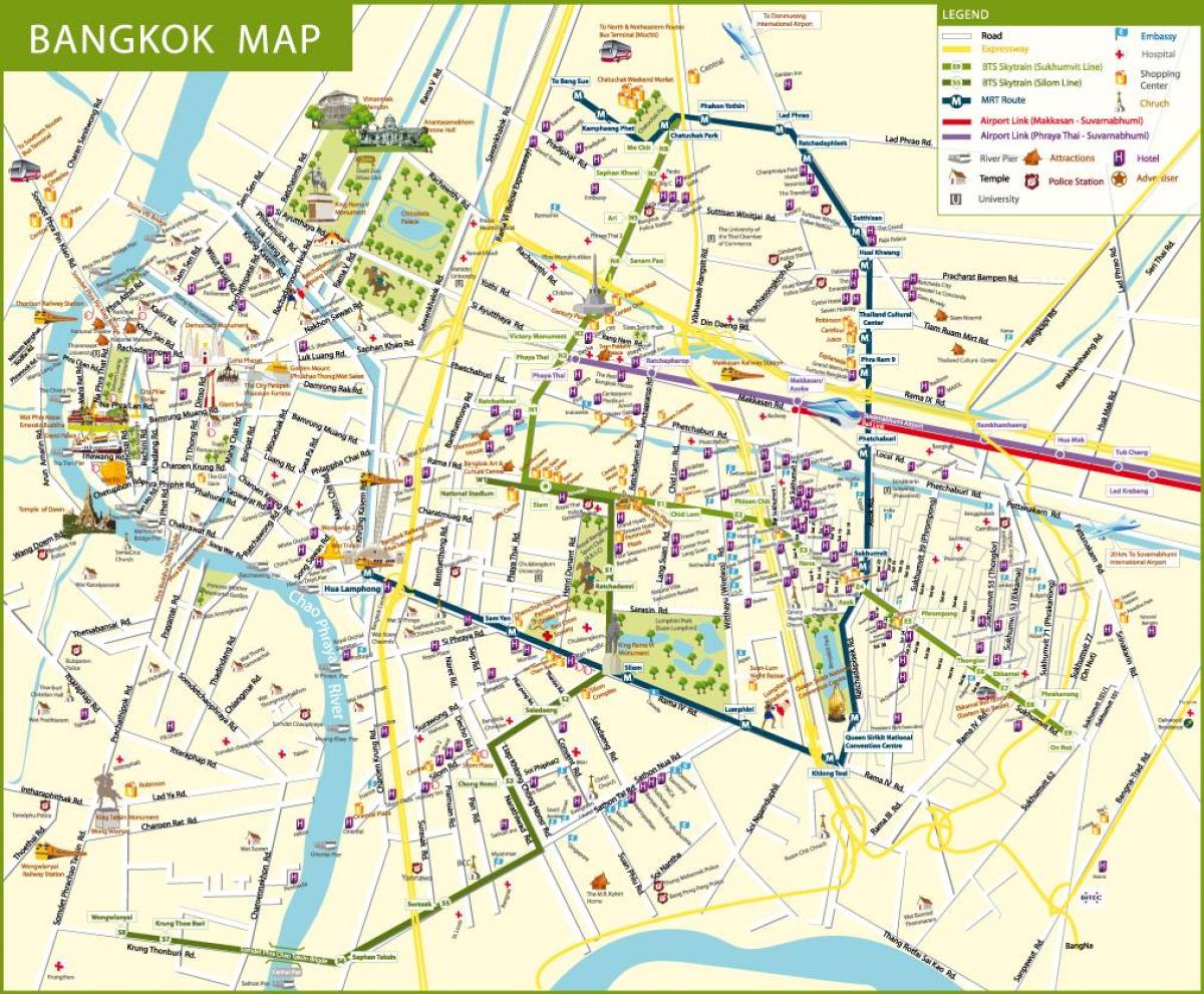 mapa bangkok kalean