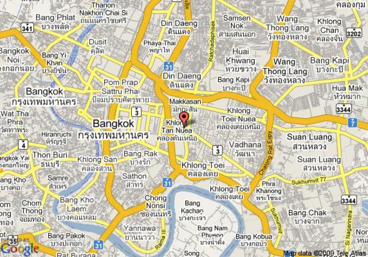 mapa sukhumvit area bangkok