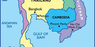Bangkok thailandiako mapa