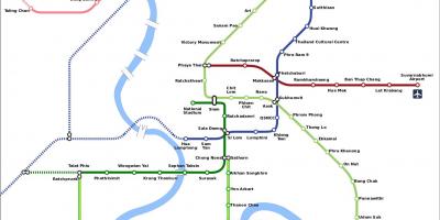 Bts tren bangkok mapa