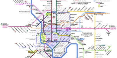 Garraio mapa bangkok