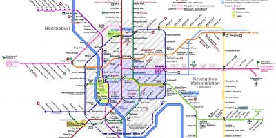 Bangkok metroa mapa 2016