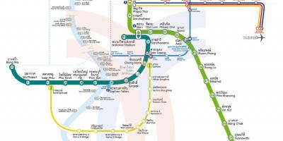 Bangkok hiria tren mapa